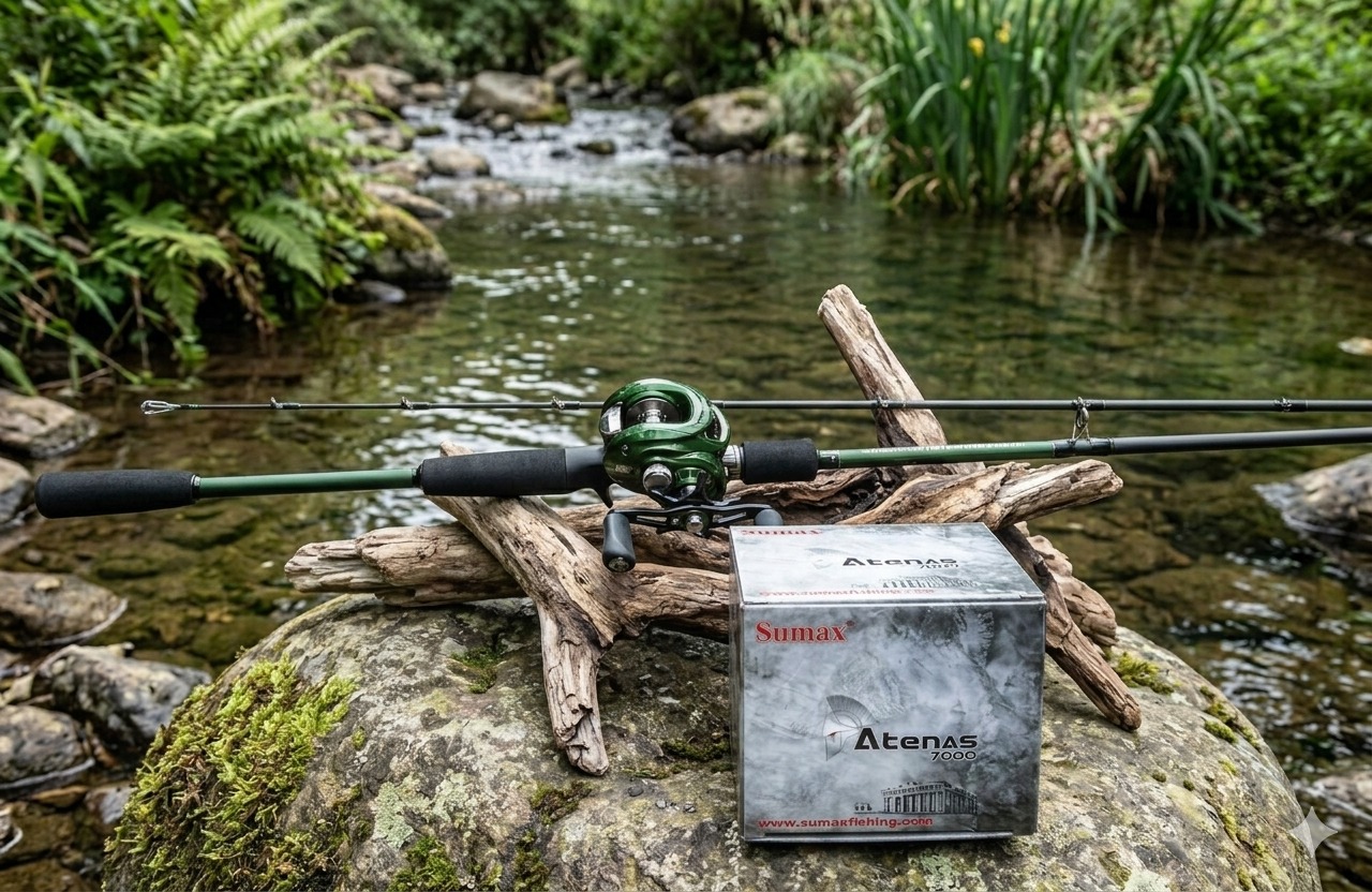 COMBO CAÑA SENTURY CHAMP 1,68M + REEL SUMAX ATENA 7000