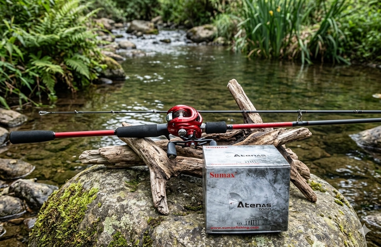 COMBO CAÑA SENTURY CHAMP 1,68M + REEL SUMAX ATENA 7000